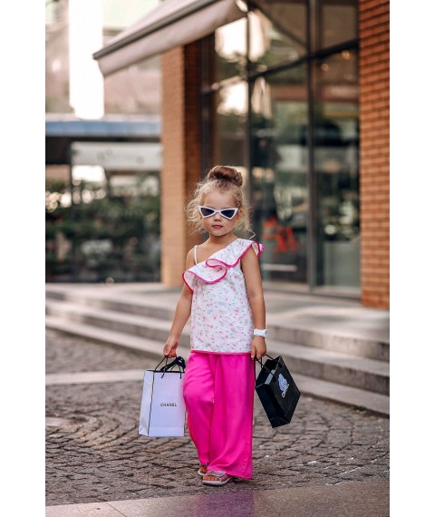 Комплект Liora Bay Total Look (Кюлоты, топ, сумочка, очки и часы) для девочки 110 см