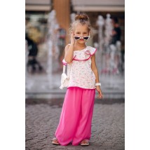 Комплект Liora Bay Total Look (Кюлоты, топ, сумочка, очки и часы) для девочки 116 см