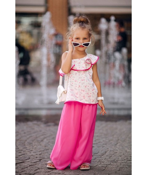 Комплект Liora Bay Total Look (Кюлоты, топ, сумочка, очки и часы) для девочки 116 см
