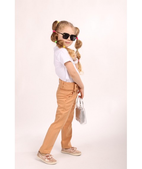 Trousers with high landing of Liora Bay sand 128 rubles (sku_90109_128)