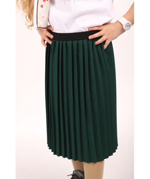 Skirt of accordion pleats Liora Bay of green 116 cm
