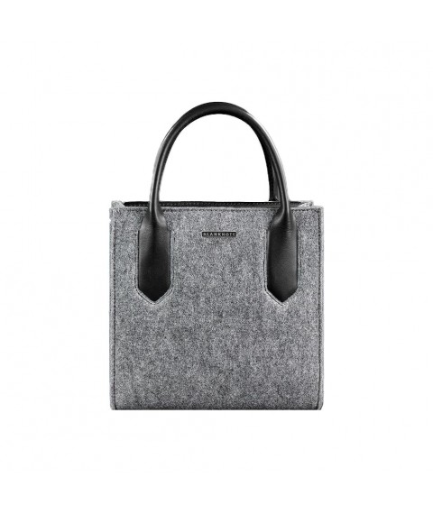 Blackwood felt women's crossbody bag with black leather inserts