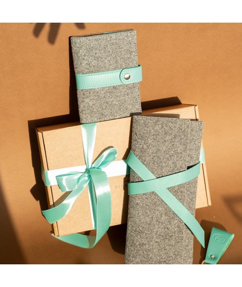 Women's gift set of felt accessories Aalborg