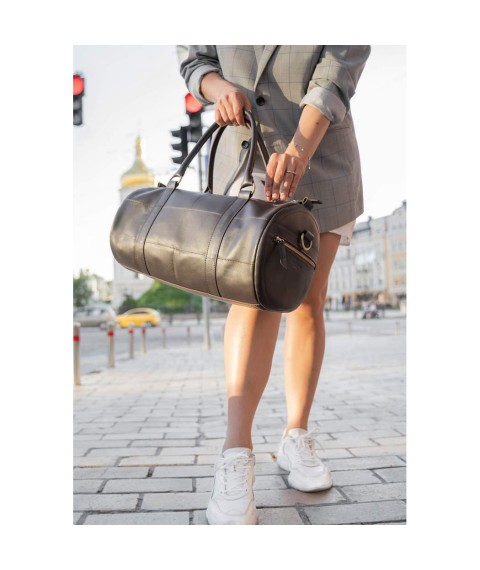 Harper leather bag dark brown crust