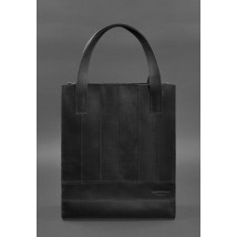 Leather women's shopper bag Betsy black