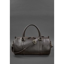 Кожаная сумка Harper темно-коричневая краст
