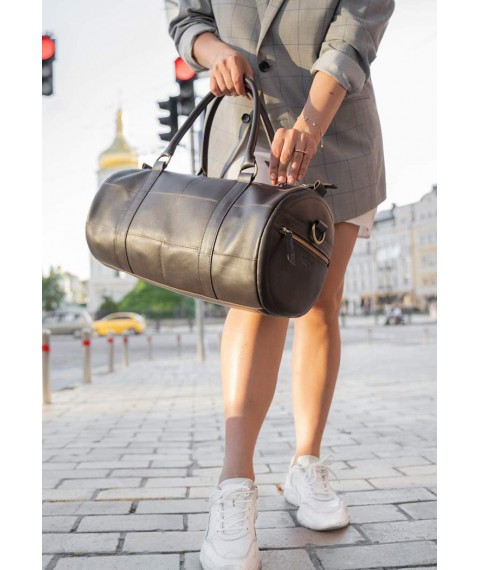 Harper leather bag dark brown crust