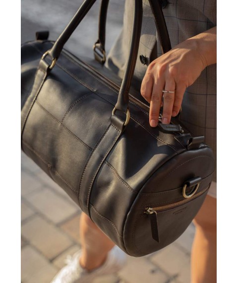 Шкіряна сумка Harper темно-коричнева краст