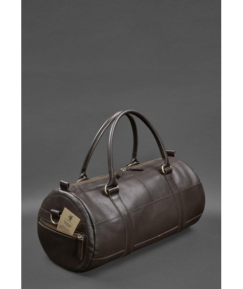 Harper leather bag dark brown crust