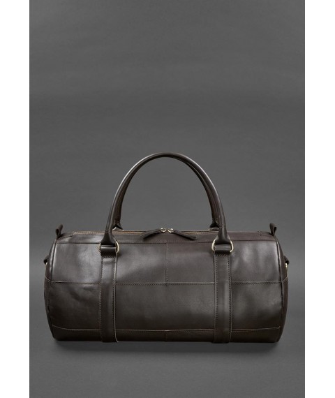 Шкіряна сумка Harper темно-коричнева краст