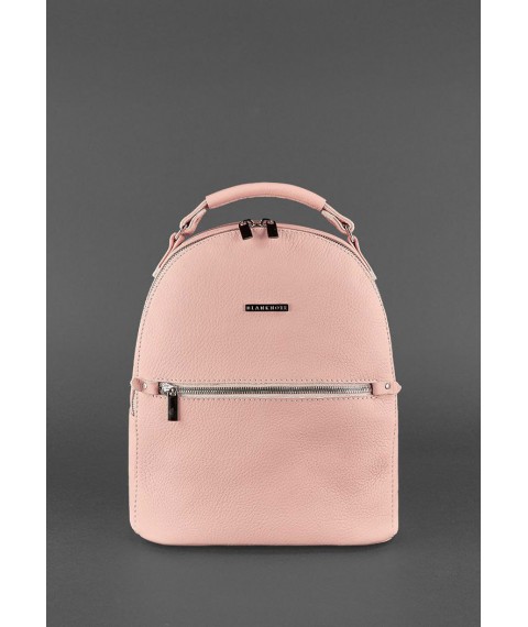 Kylie women's leather mini backpack pink