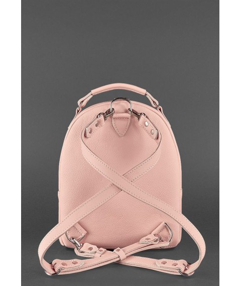 Kylie women's leather mini backpack pink