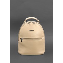 Kylie Women's Leather Mini Backpack Light Beige Crust