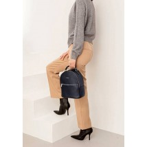 Kylie Women's Leather Mini Backpack Dark Blue Crust