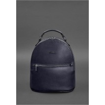 Kylie Women's Leather Mini Backpack Dark Blue Crust