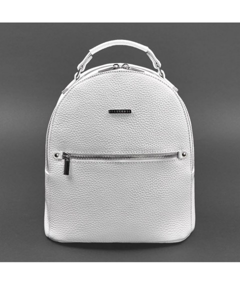 Kylie women's leather mini backpack white floatar