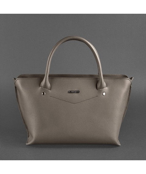 Women's leather Midi bag dark beige
