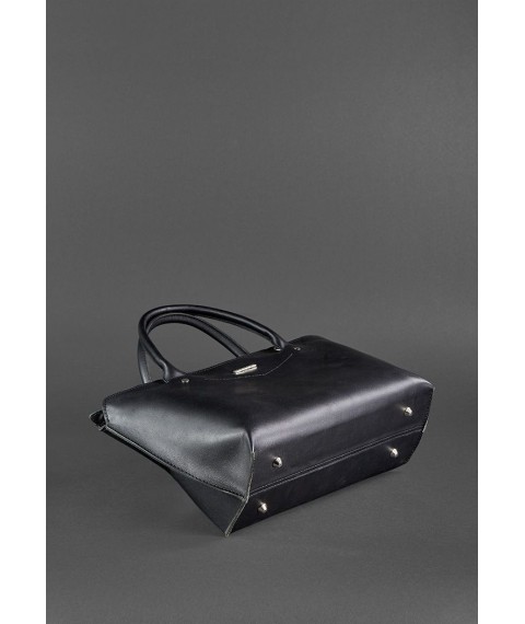 Женская кожаная сумка Midi черная
