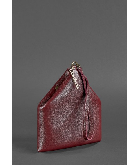 Leather women's bag-cosmetic bag Pyramid of Marsala