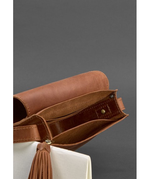 Leather women's boho bag Lilu light brown Crazy Horse