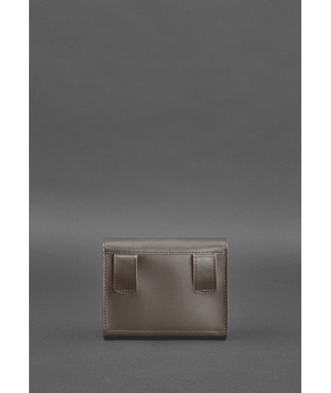 Set of women's leather Mini waist/crossbody bags, dark beige