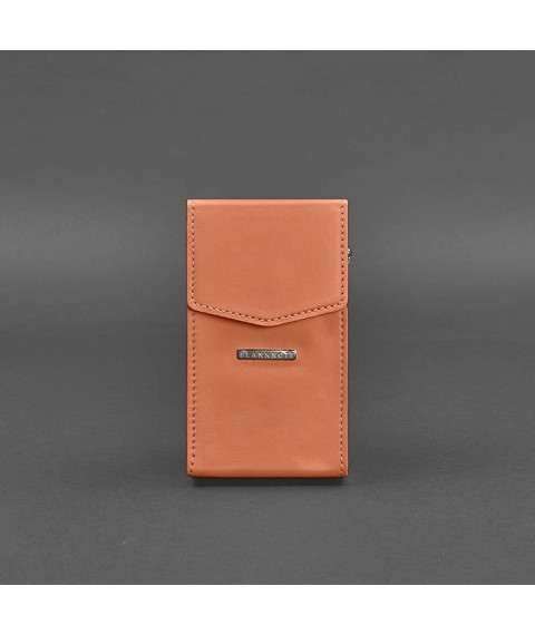 Vertical Women's Leather Mini Belt/Crossbody Bag Living Coral