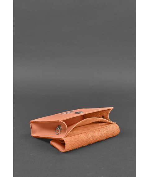 Women's Leather Belt/Crossbody Bag Mini Living Coral