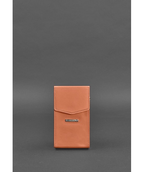 Vertical Women's Leather Mini Belt/Crossbody Bag Living Coral