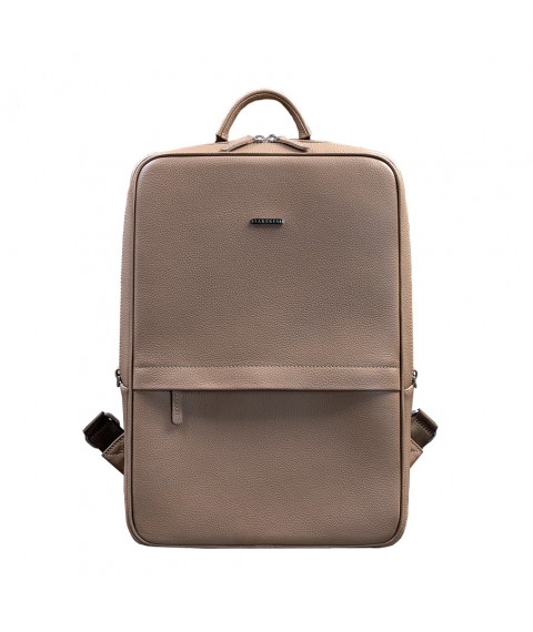 Light beige leather women's backpack Foster 1.0