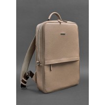 Светло-бежевый кожаный женский рюкзак Foster 1.0