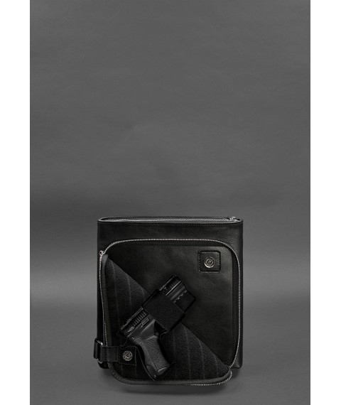 Сумка-планшет для прихованого носіння пістолета Чорна Краст