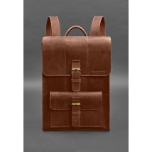 Brit leather backpack light brown Crazy Horse