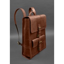 Кожаный рюкзак Brit свето-коричневый Crazy Horse