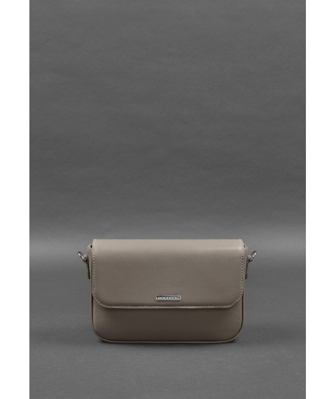 Women's leather Mary bag dark beige