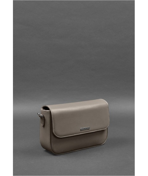 Women's leather Mary bag dark beige