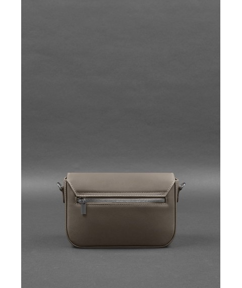 Women's leather Mary bag dark beige