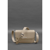 Women's leather Mary bag light beige