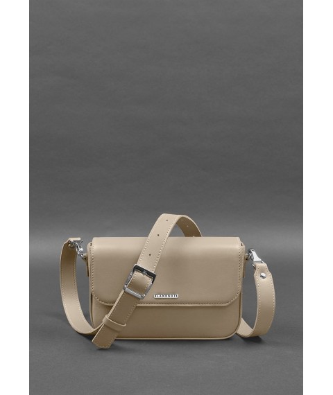 Women's leather Mary bag light beige