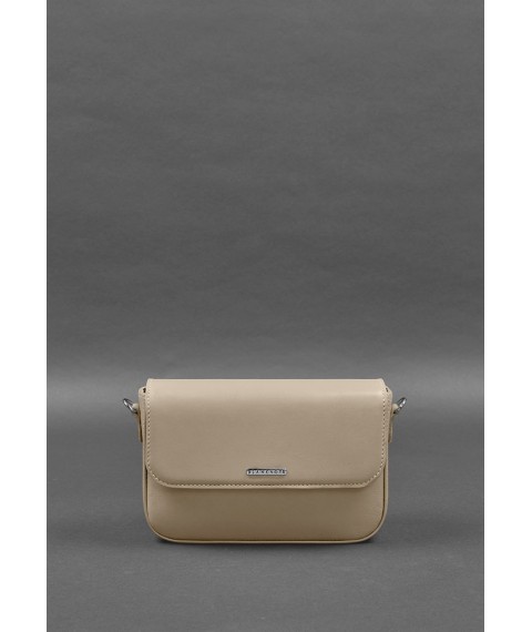 Women's leather Mary bag light beige