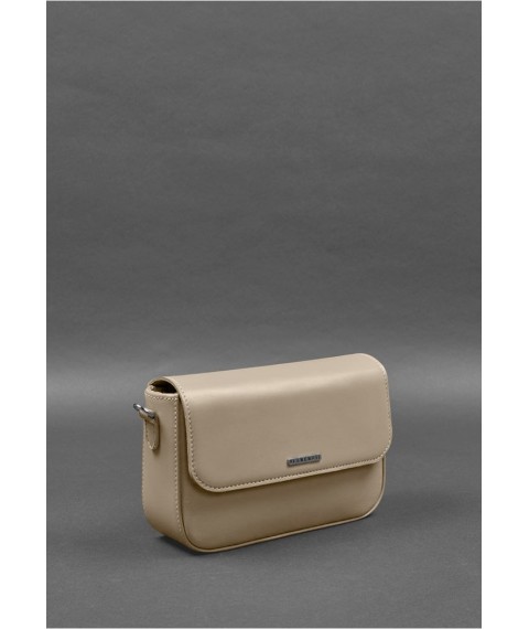 Women's leather Mary bag light beige