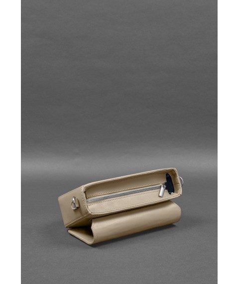 Women's leather Mary bag light beige