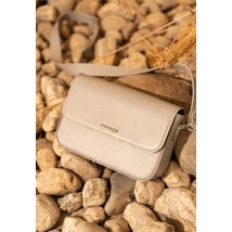 Women's leather Mary bag light beige