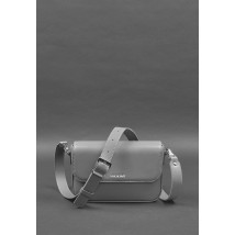 Women's leather Mary bag gray
