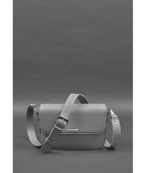 Women's leather Mary bag gray