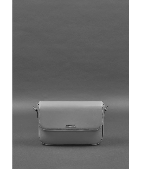 Women's leather Mary bag gray