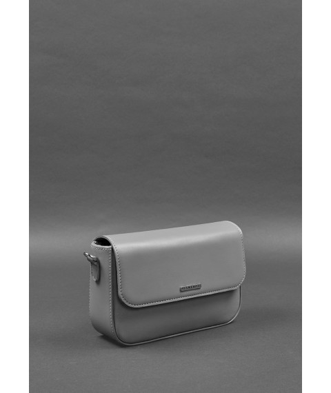Women's leather Mary bag gray