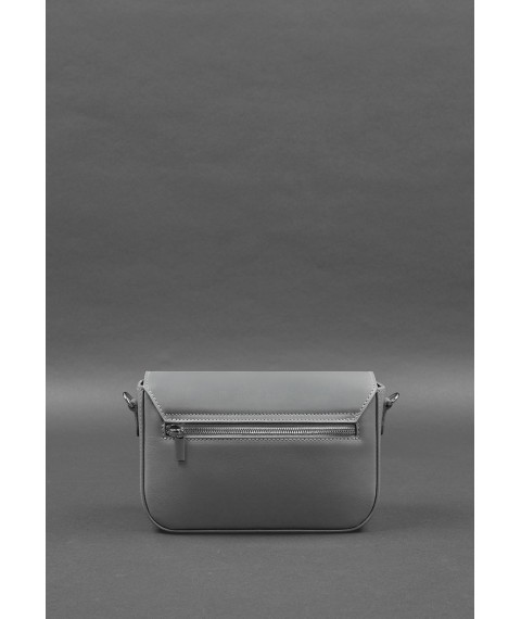 Women's leather Mary bag gray