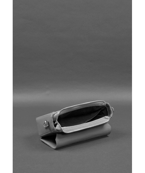 Women's leather Mary bag gray