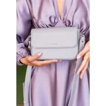 Women's leather Mary bag gray