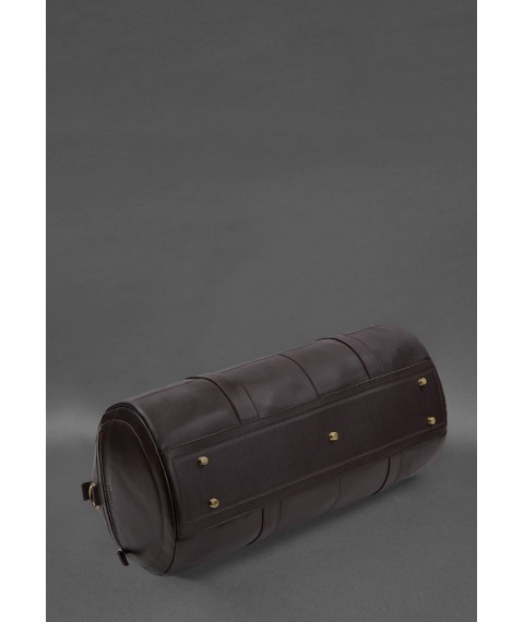 Шкіряна сумка Harper MAXI темно-коричнева краст